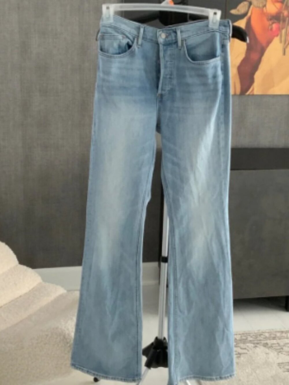 Denim Forum The Marianne Flare Light Blue Jeans 29 Tall